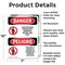 Signmission Unauthorized Persons Not Permitted Bilingual Danger Sign, Aluminum, 7in W x 10in L, 2PK OS-2PACK-DS-A-710-VS-1597 - alternate 8